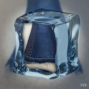 FUNKY LEATHER LACED, DGH JEANS!  Sz. 8